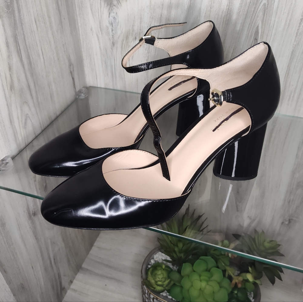 Kate Spade NY Women’s Serene Leather Pumps with Buckle Closure - SZ 7.5 Heels 3"